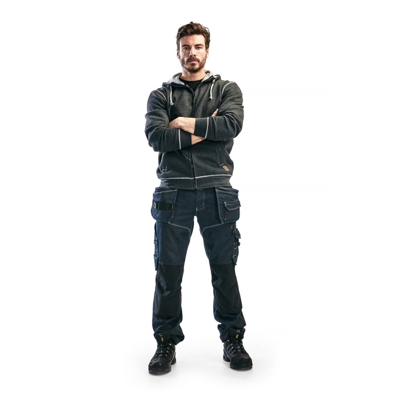 Hooded sweatshirt met rits