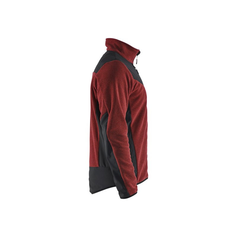 Gebreid vest met softshell