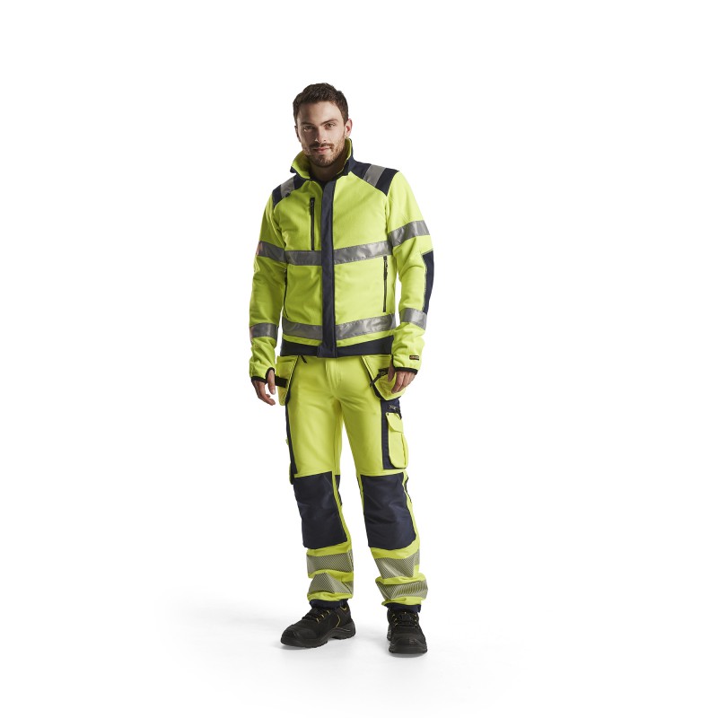 Winddicht Fleecejack High Vis