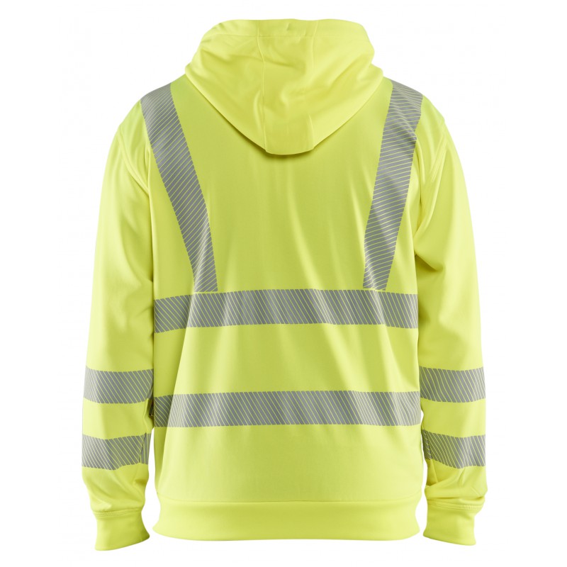 High Vis Hoodie met rits