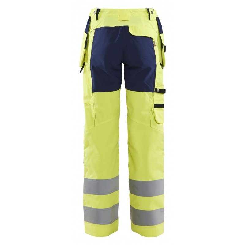 Dames werkbroek High Vis met stretch