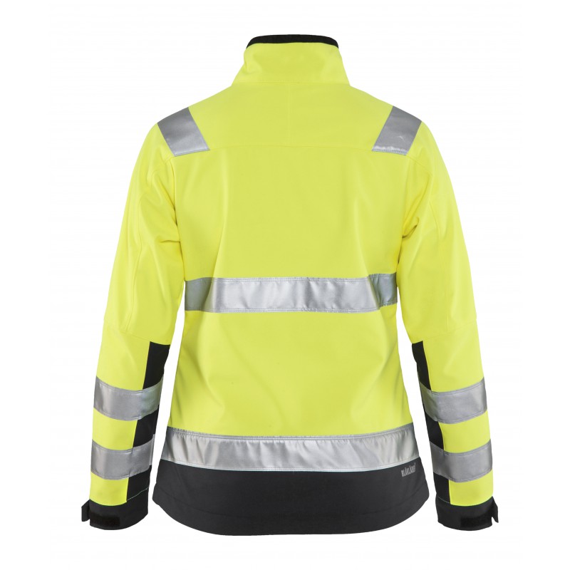 Dames Softshell jack High Vis