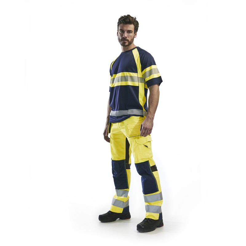 Werkbroek High Vis met ventilatie