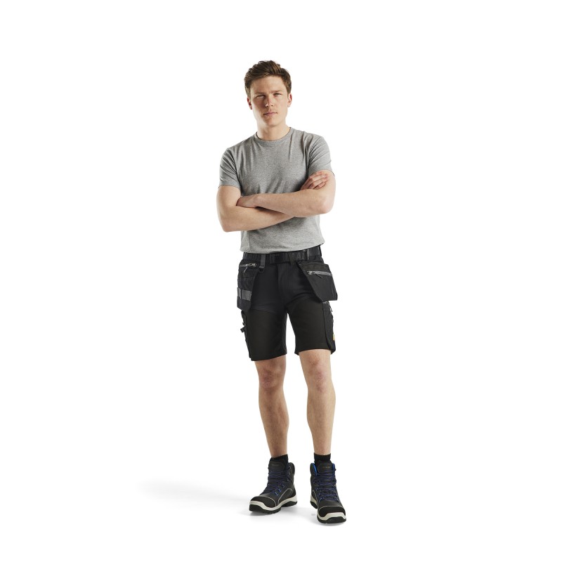 Short met stretch en spijkerzakken