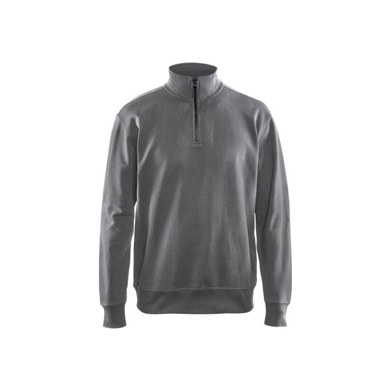 Sweatshirt met halve rits Sweatshirt met halve rits