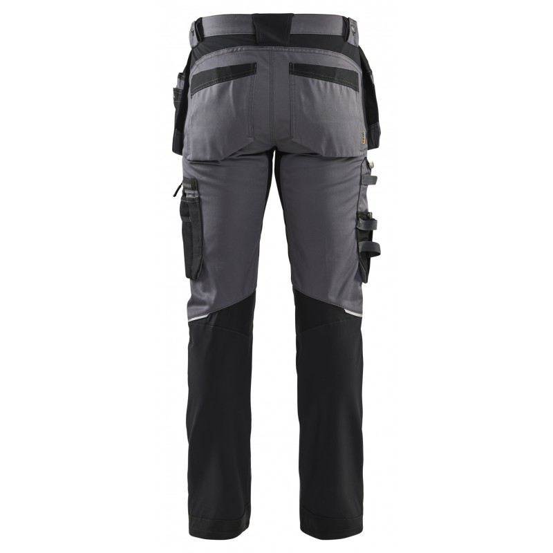 Werkbroek met stretchpanelen en spijkerzakken