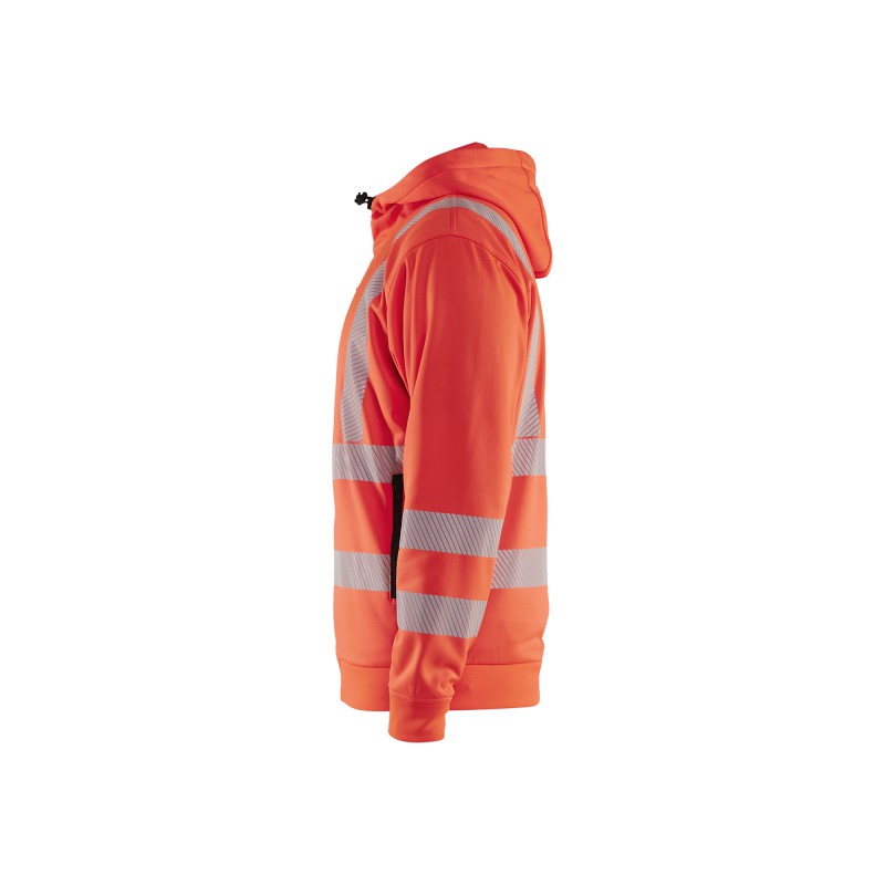 High Vis Hoodie met rits