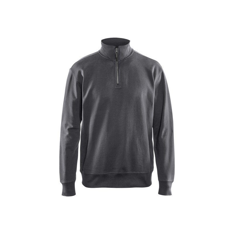 Sweatshirt met halve rits Sweatshirt met halve rits