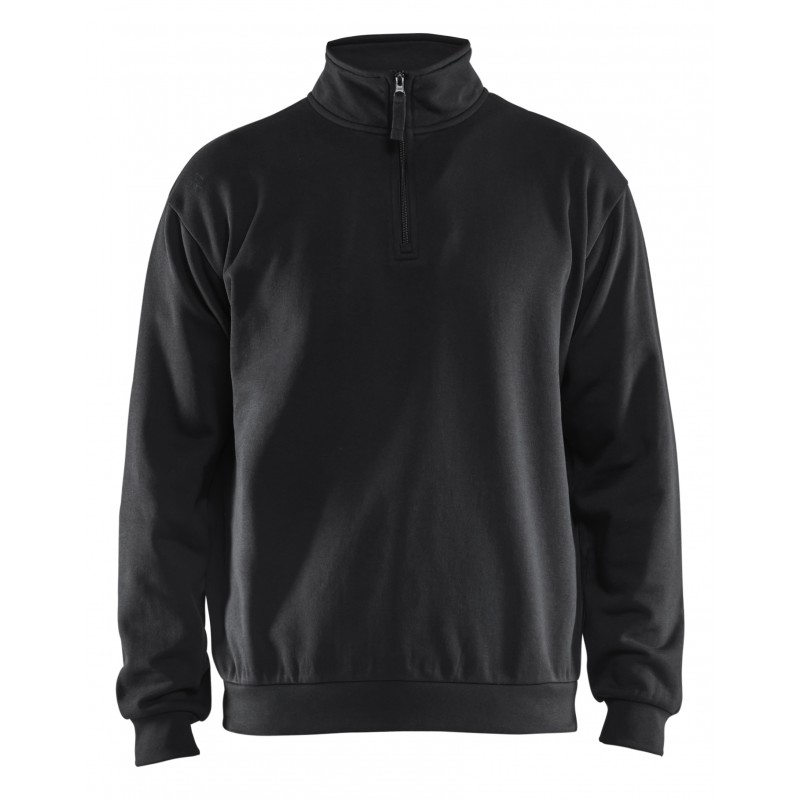 Sweatshirt met halve rits Sweatshirt met halve rits