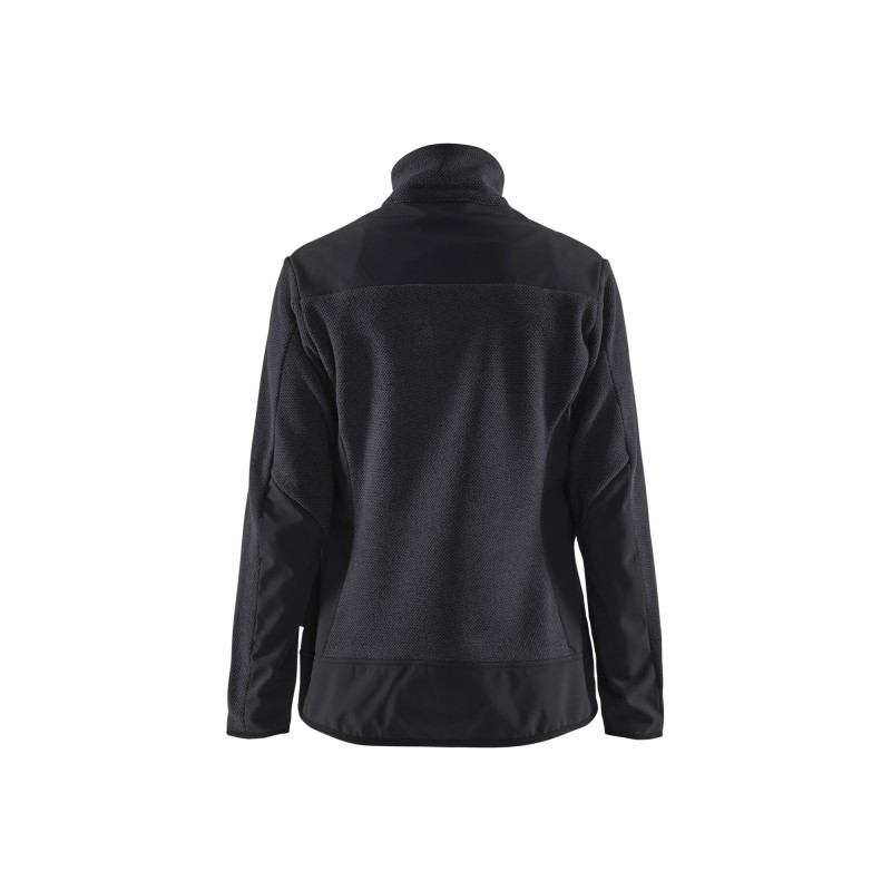 Dames gebreid vest met softshell