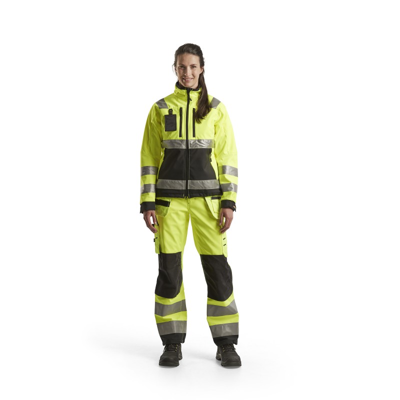 Dames Softshell werkbroek High Vis