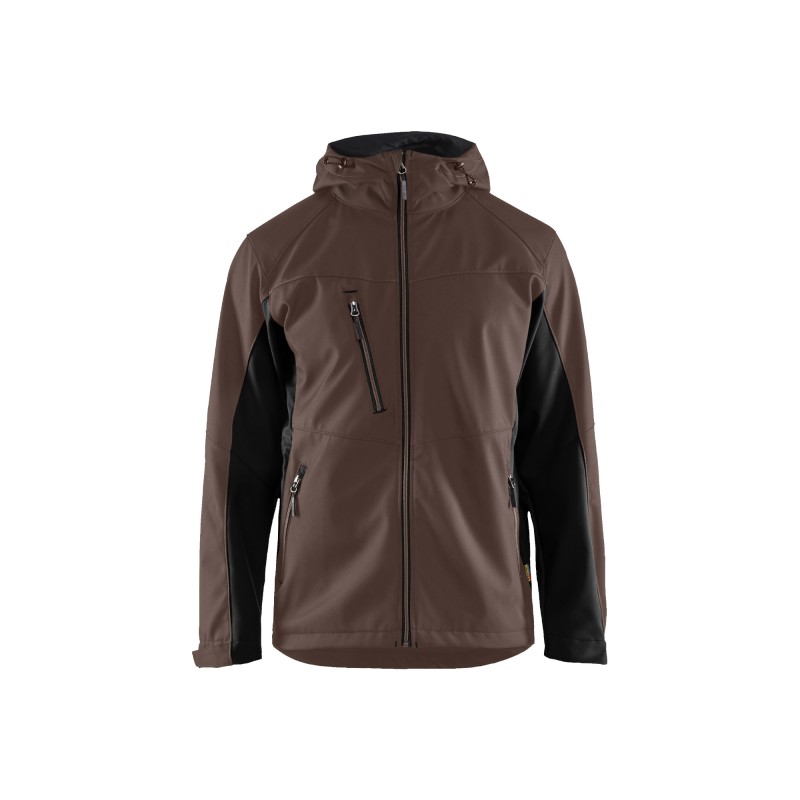 Softshell jack met capuchon