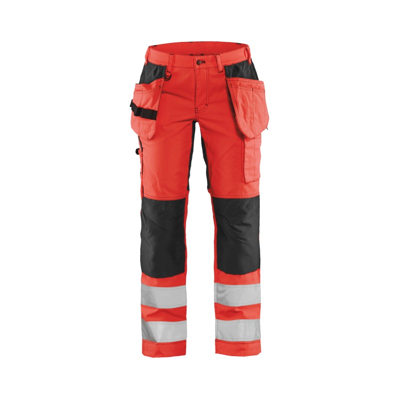 Dames werkbroek High Vis met stretch