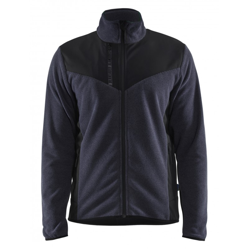 Gebreid vest met softshell