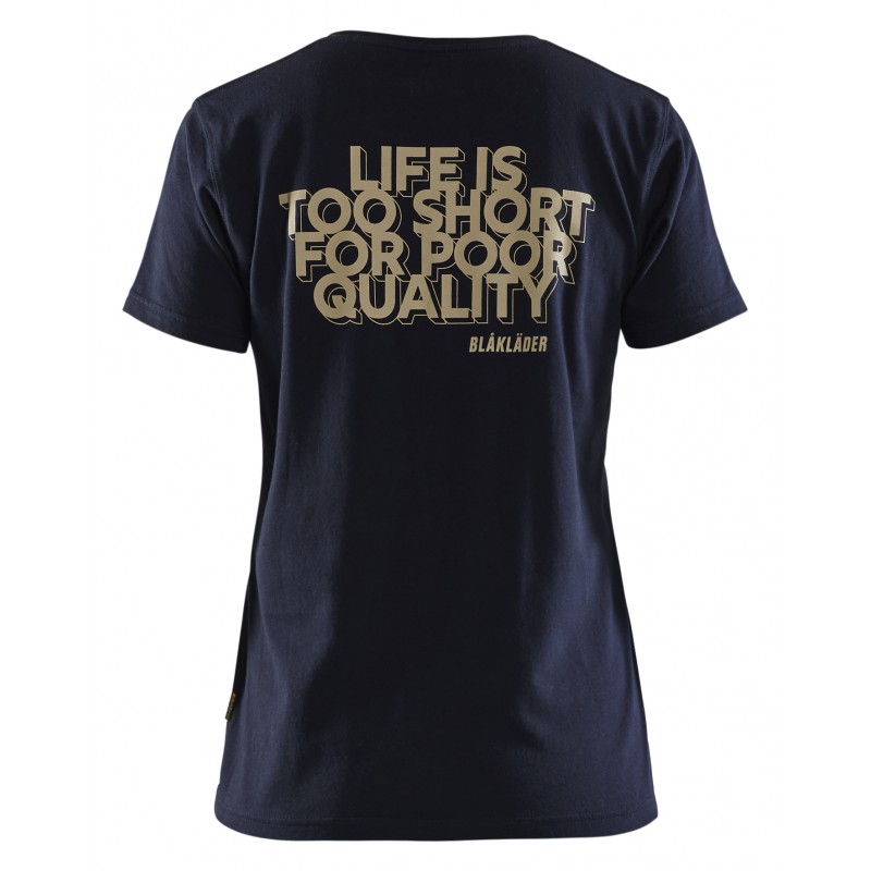 T-shirt dames Limited Edition 'Life is too short...'