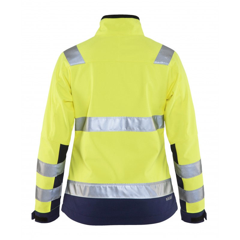 Dames Softshell jack High Vis