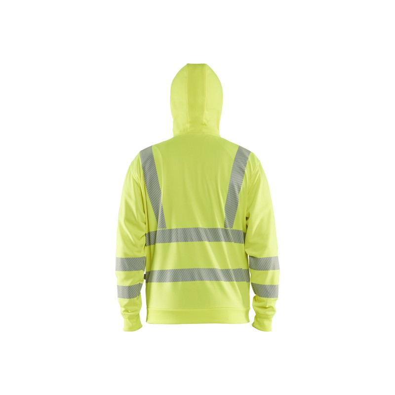High Vis Hoodie met rits