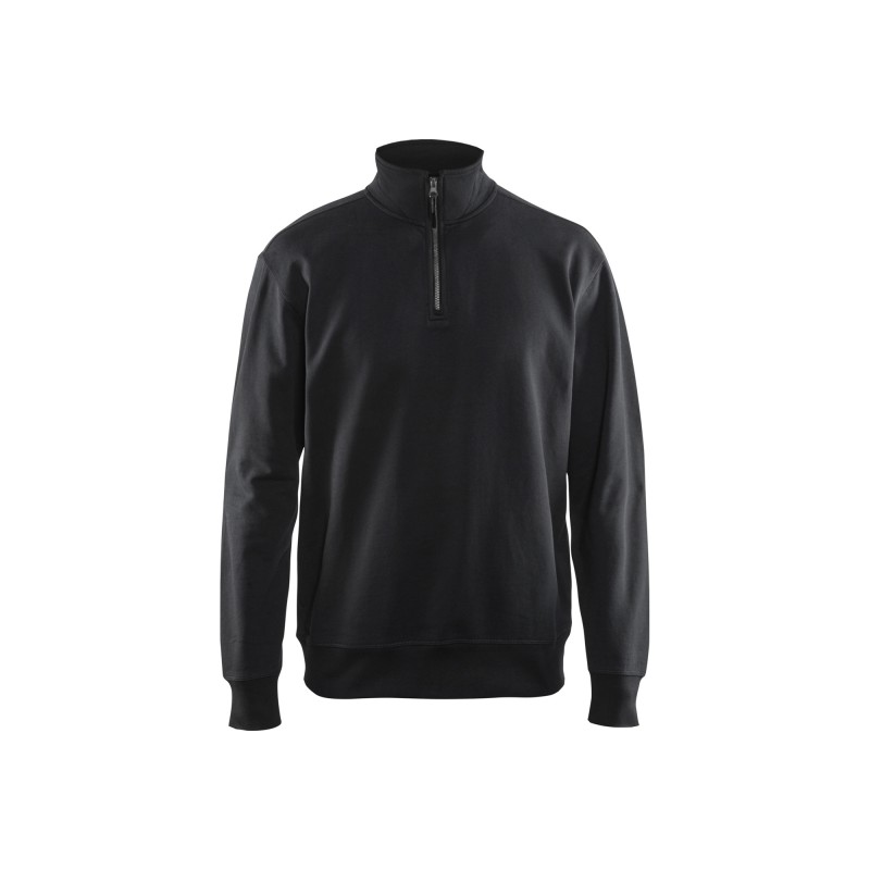 Sweatshirt met halve rits Sweatshirt met halve rits