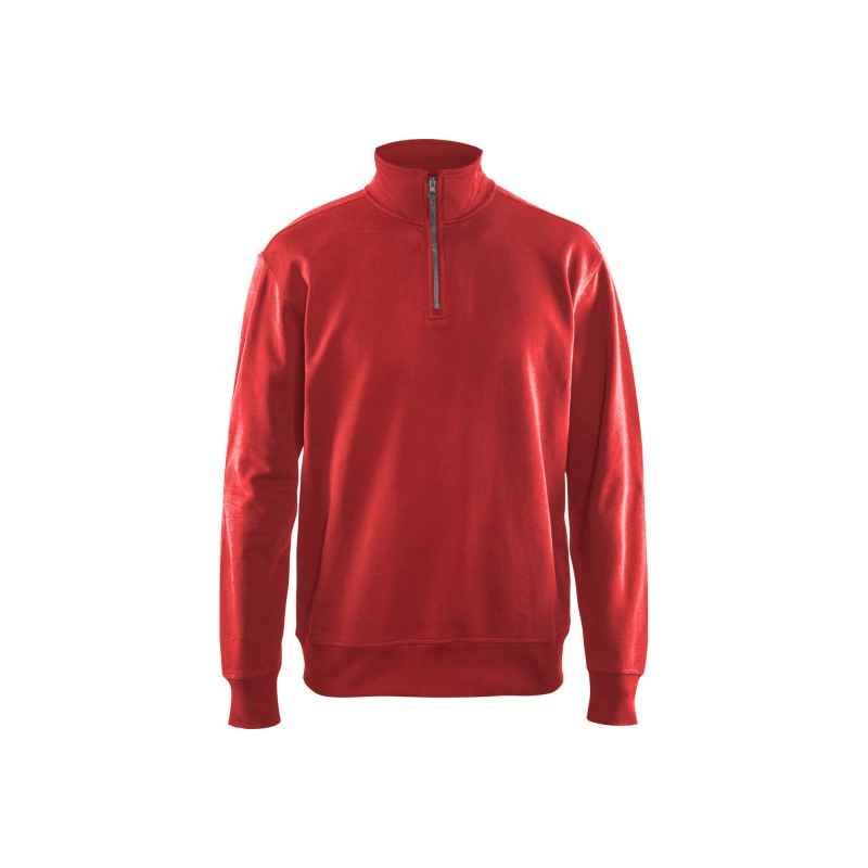 Sweatshirt met halve rits Sweatshirt met halve rits