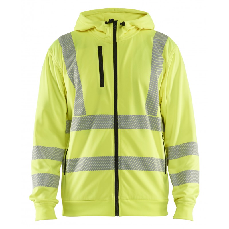 High Vis Hoodie met rits
