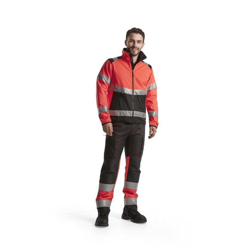 Werkbroek met stretch High Vis