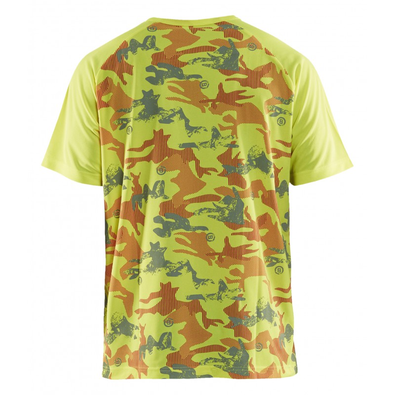 T-shirt functioneel camo