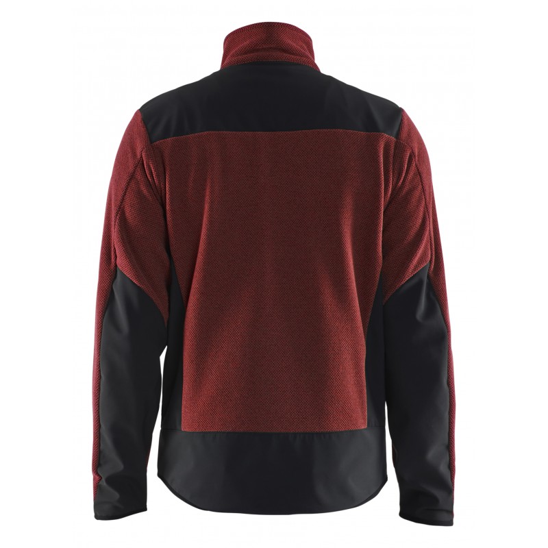 Gebreid vest met softshell