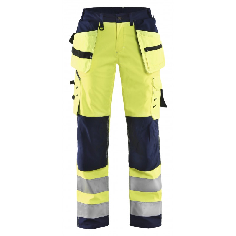 Dames Softshell werkbroek High Vis