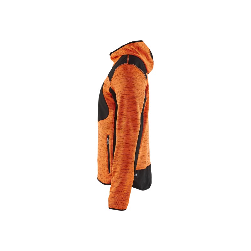 Gebreid vest met softshell