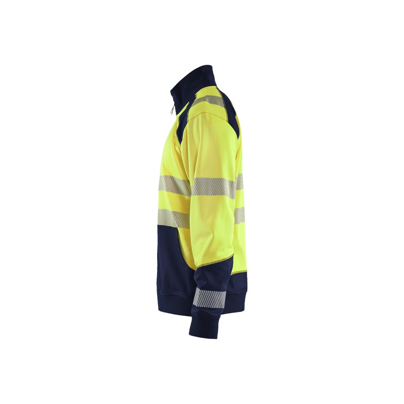 Sweatshirt hele rits High Vis