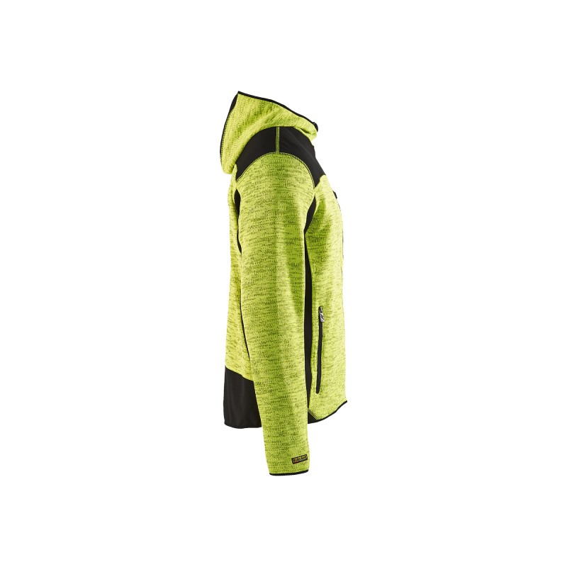 Gebreid vest met softshell