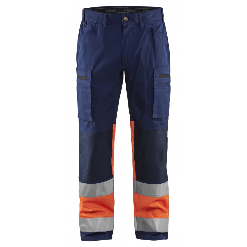 Werkbroek met stretch High Vis