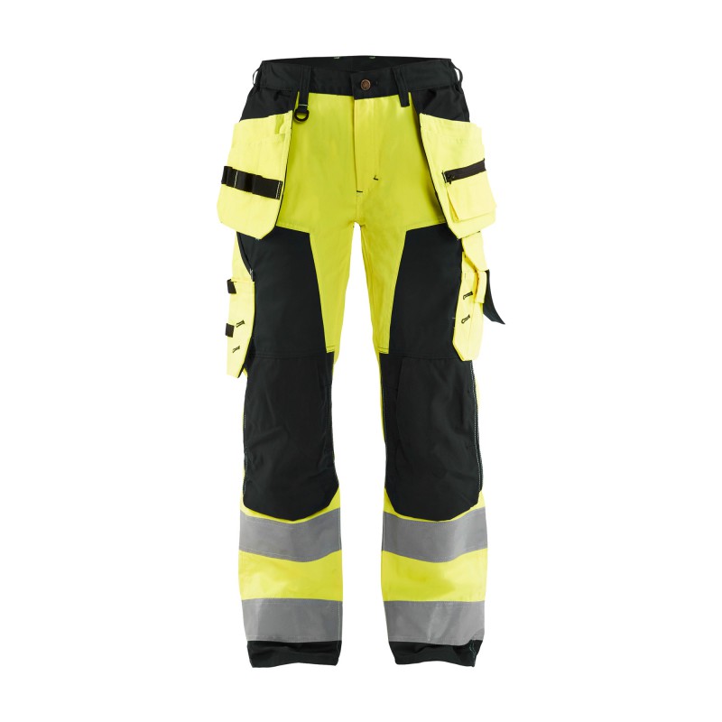 Dames werkbroek High Vis met spijkerzakken