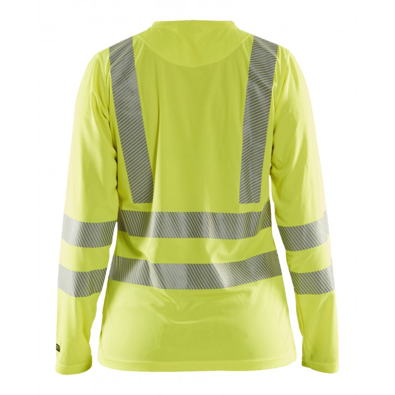 Dames T-shirt lange mouw High Vis