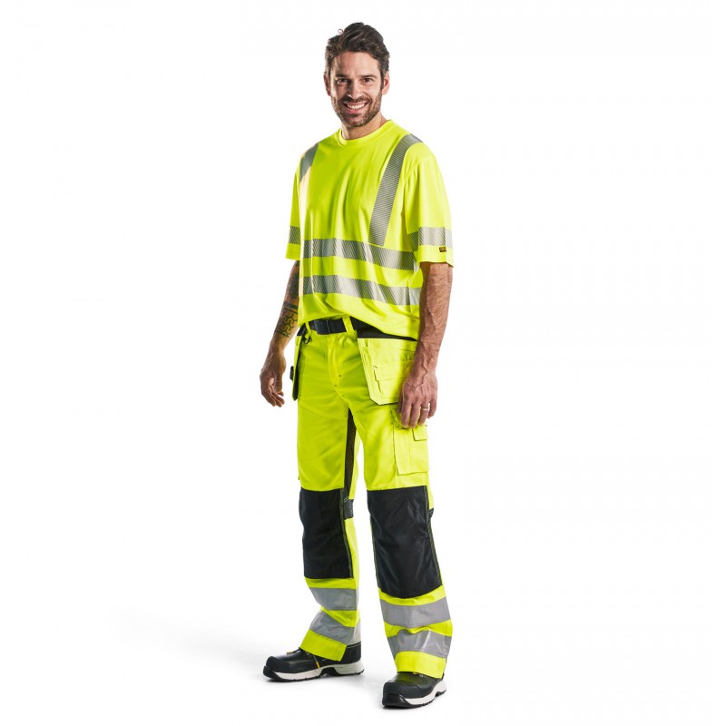 Werkbroek High Vis met ventilatie
