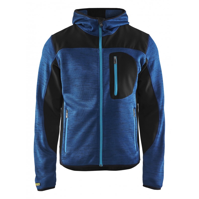 Gebreid vest met softshell