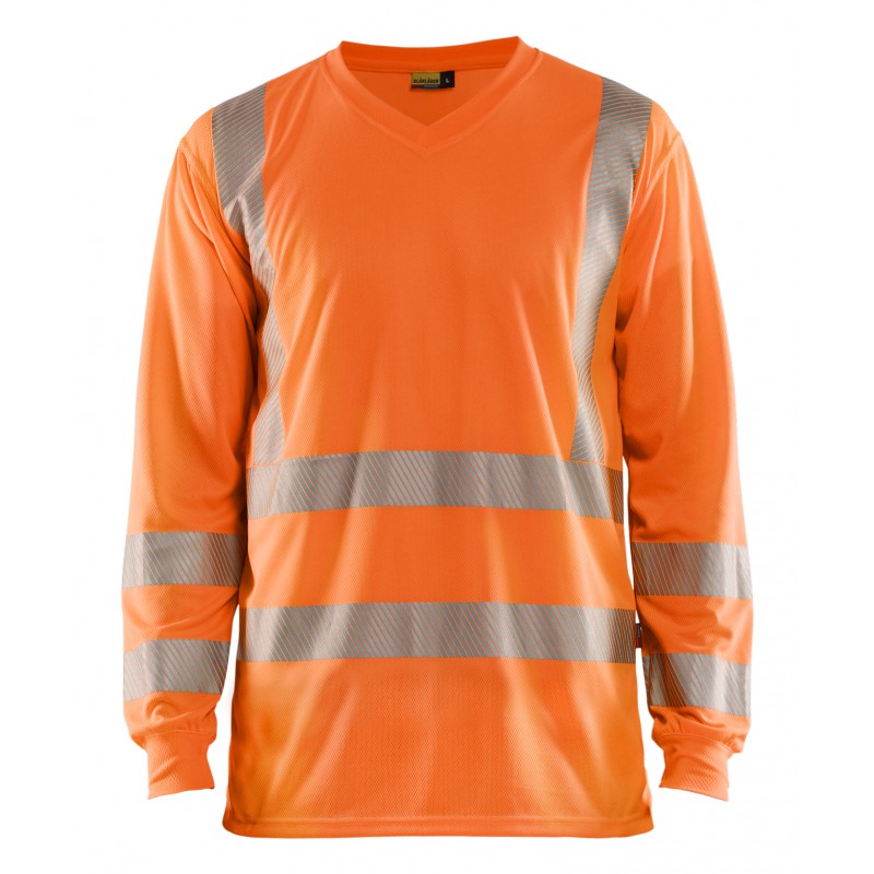 UV-T-shirt lange mouw High Vis