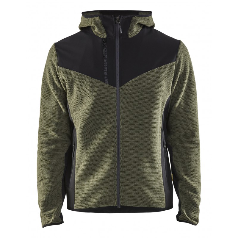 Gebreid jack met softshell