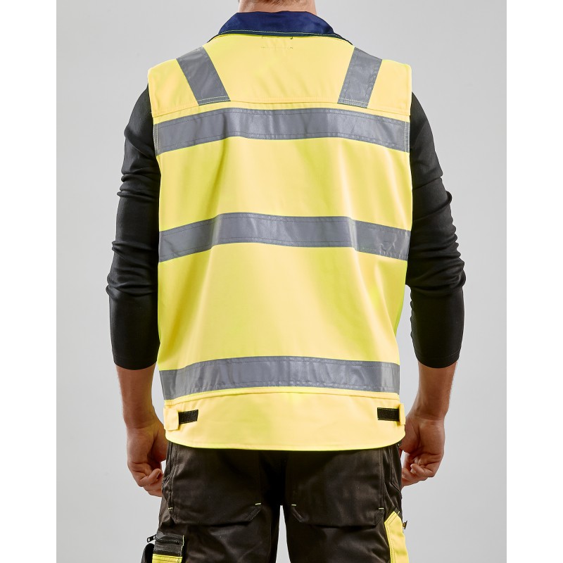 Werkvest. Ongevoerd High Vis