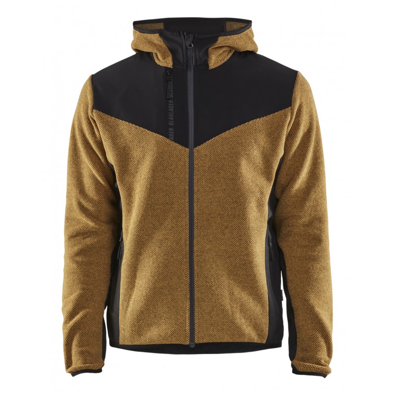 Gebreid jack met softshell