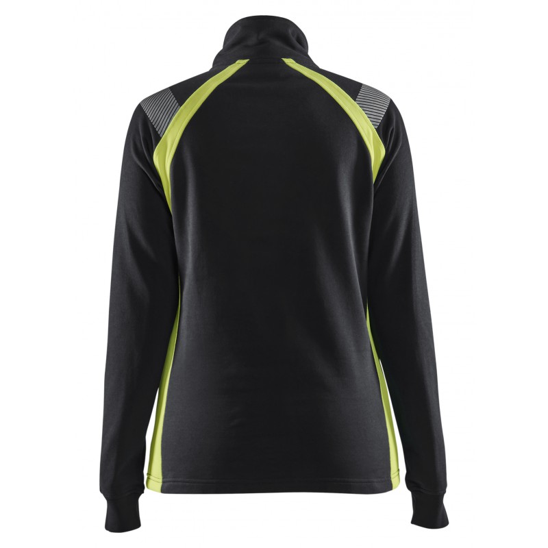 Dames sweatshirt halve rits Visible