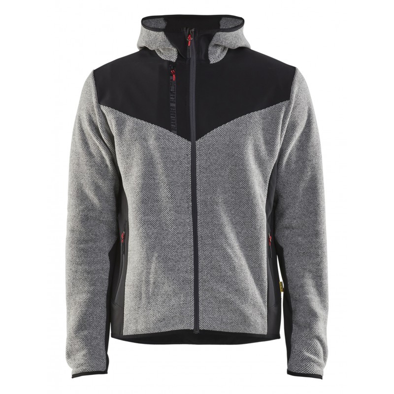 Gebreid jack met softshell