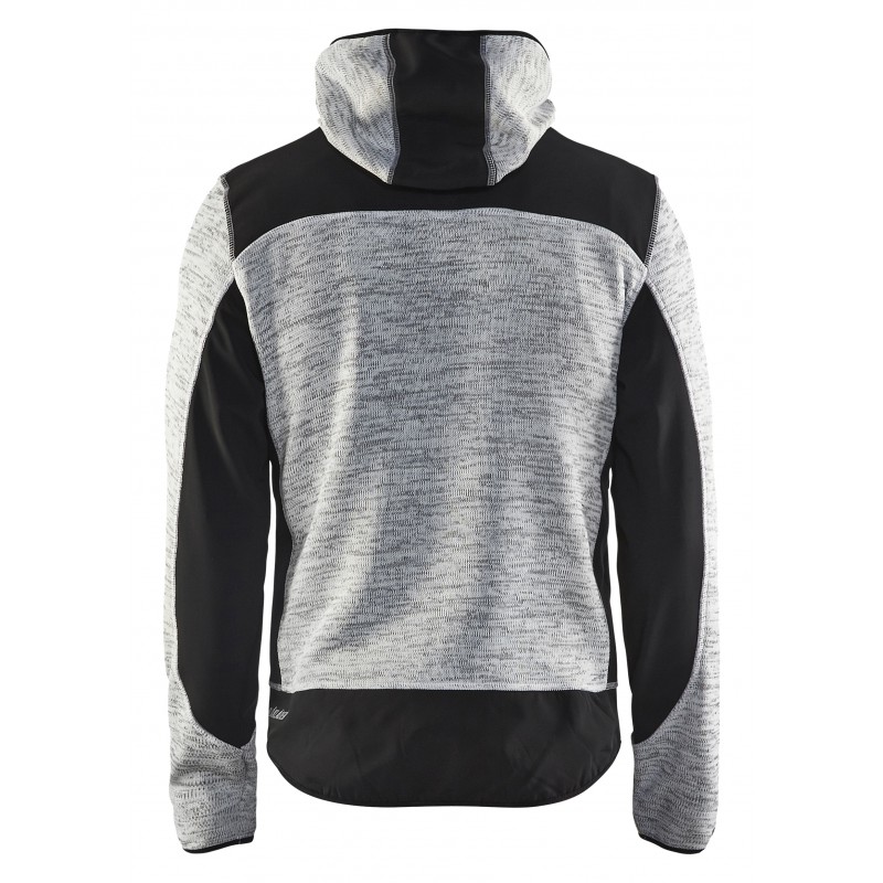 Gebreid vest met softshell