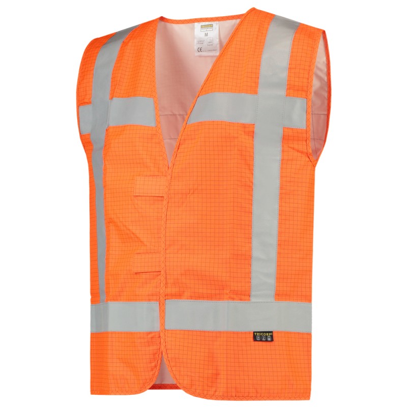 TRICORP 453018 Veiligheidsvest RWS Vlamvertragend Antistatisch fluor orange