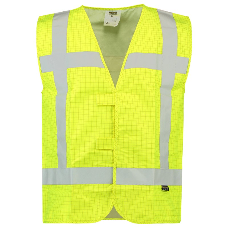 TRICORP 453018 Veiligheidsvest RWS Vlamvertragend Antistatisch fluor yellow