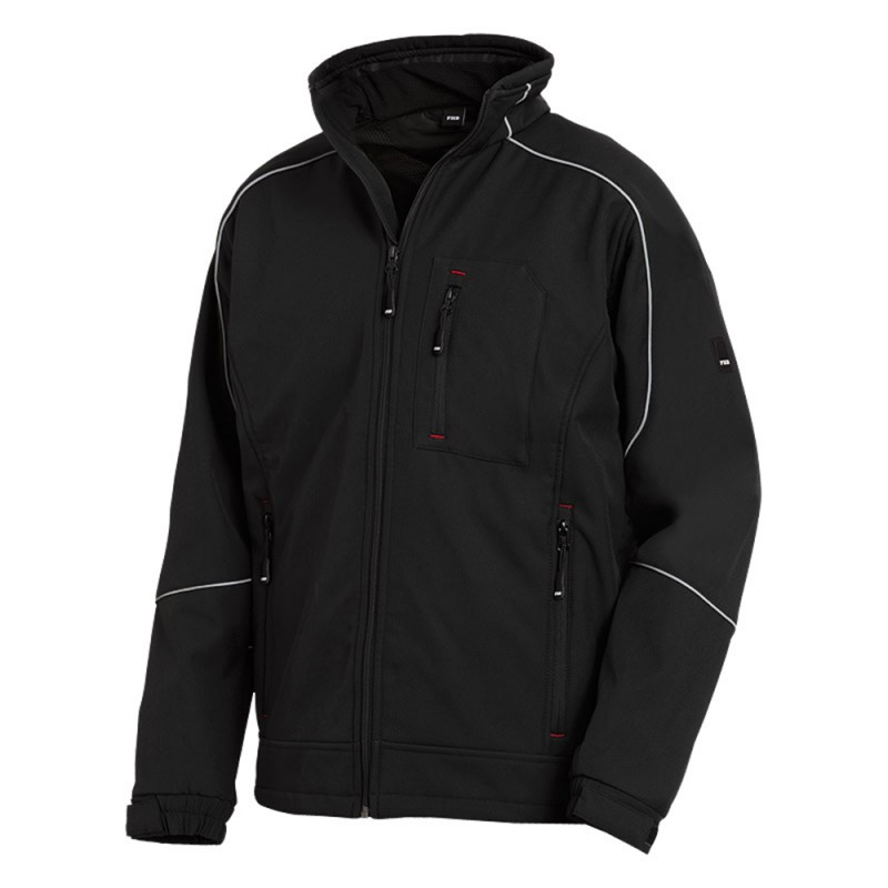 FHB DIRK Softshell-Jack 20 zwart