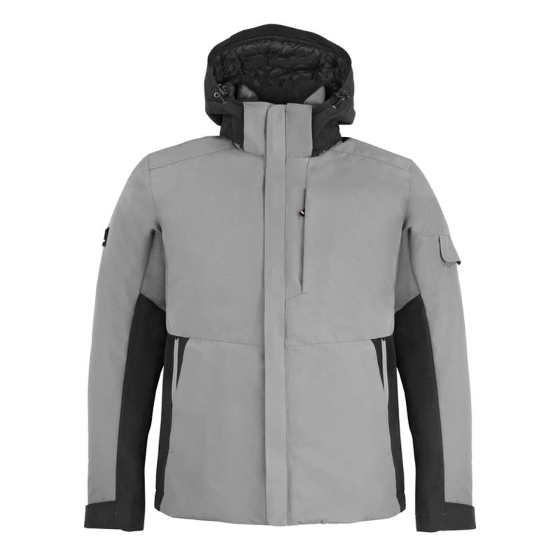 FHB GEORG Werkjack Primaloft 1120 grijs/zwart