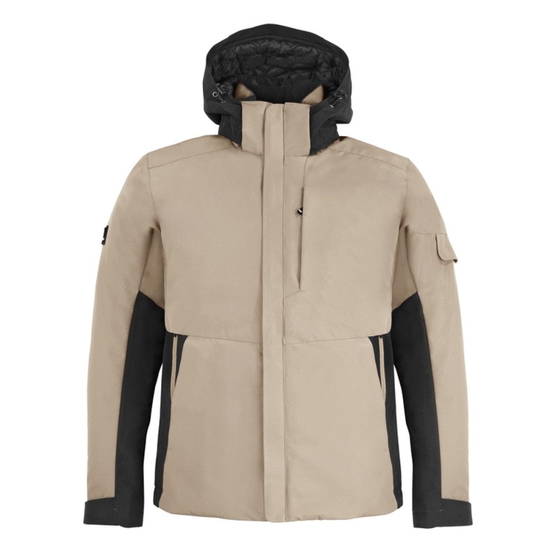 FHB GEORG Werkjack Primaloft 1320 beige/zwart