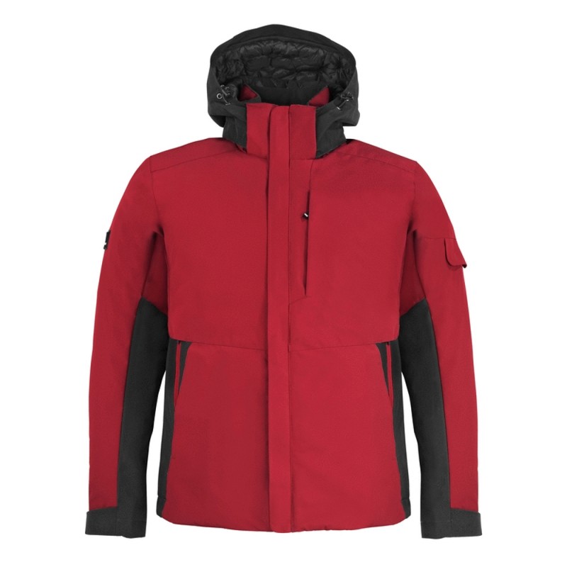 FHB GEORG Werkjack Primaloft 3320 rood/zwart
