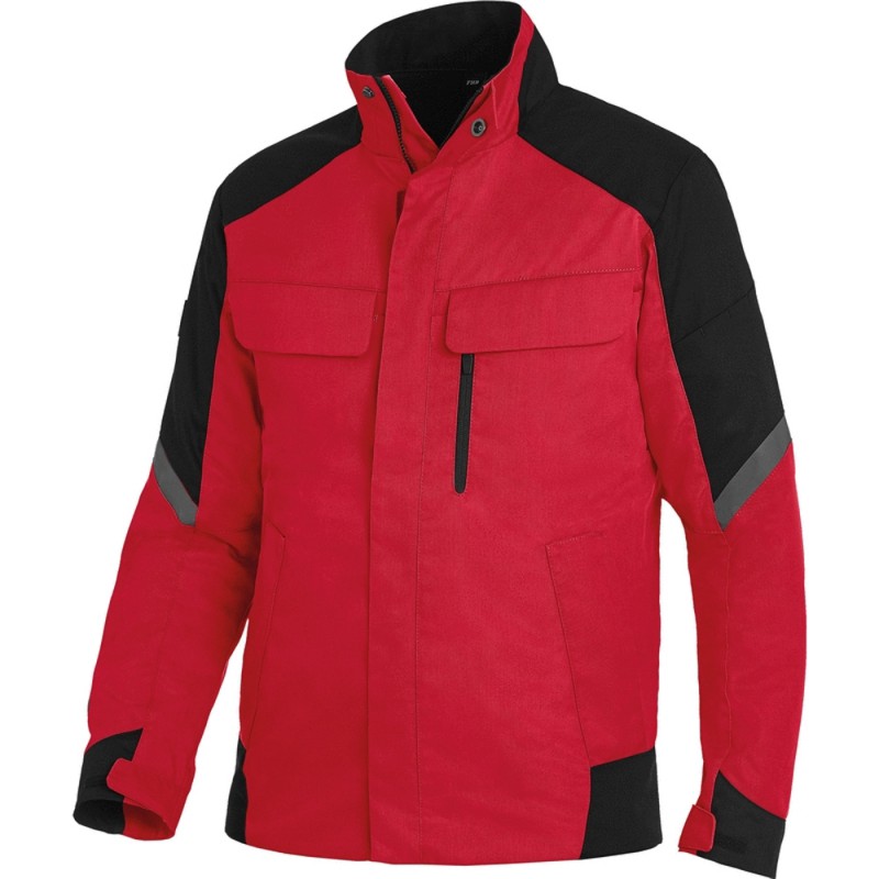 FHB FRANK Werkjack 3320 rood/zwart